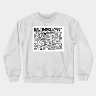 Baltimore Map Crewneck Sweatshirt